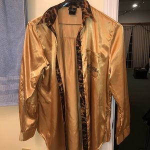 Babyphat Gold Cheetah Print Sleepshirt